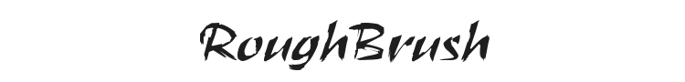 RoughBrush Font