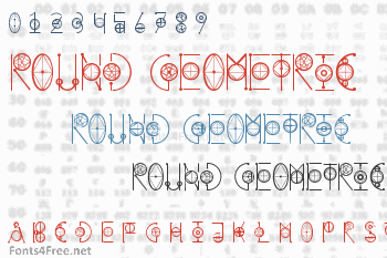 Round Geometric Font