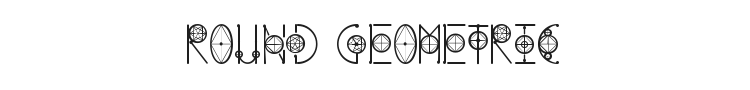 Round Geometric Font Preview