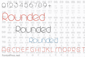 Rounded Font