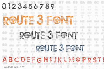 Route 3 Font