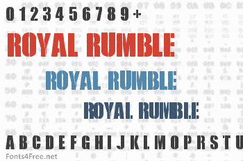 Royal Rumble Font