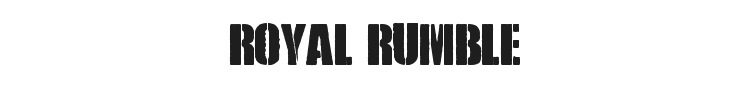 Royal Rumble Font