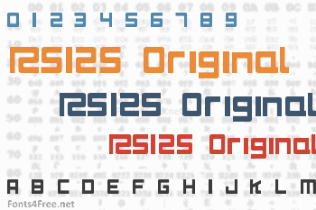 RS125 Original Font