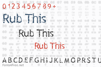 Rub This Font