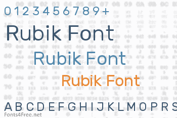 Rubik Font