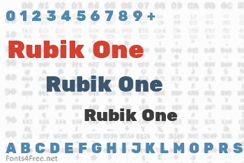 Rubik One Font