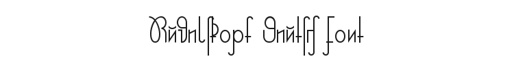 Rudelskopf Deutsch Font Preview