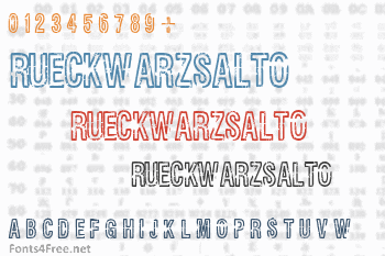 Rueckwarzsalto Font