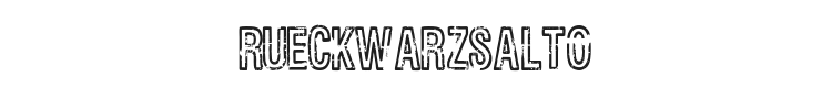 Rueckwarzsalto Font