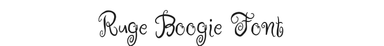 Ruge Boogie Font Preview