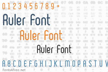 Ruler Font