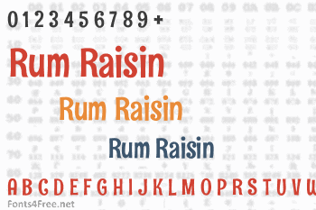 Rum Raisin Font