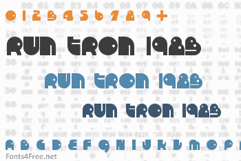 Run Tron 1983 Font