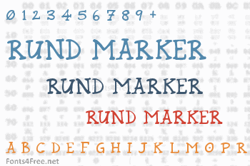 Rund Marker Font
