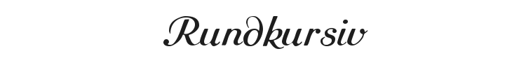 Rundkursiv Font Preview