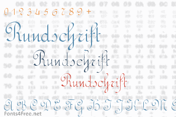 Rundschrift Font