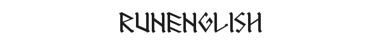 RunEnglish Font Preview