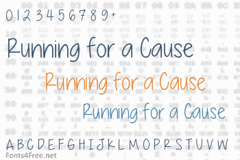 Running for a Cause Font