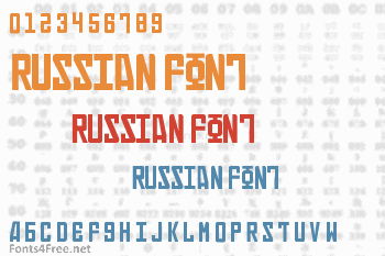 Russian Font