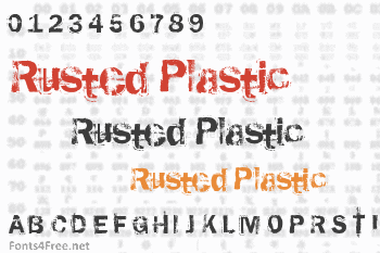 Rusted Plastic Font