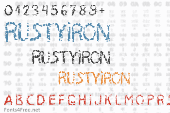 RustyIron Font