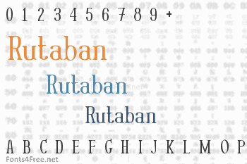 Rutaban Font