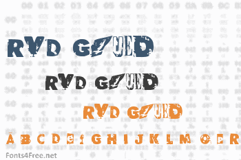 RvD Glued Font