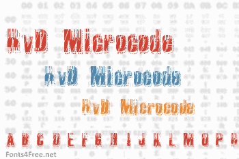 RvD Microcode Font