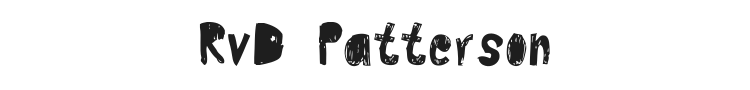 RvD Patterson Font