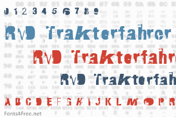 RvD Traktorfahrer Font