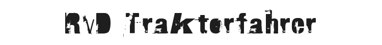 RvD Traktorfahrer Font