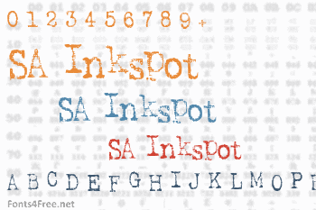 SA Inkspot Font