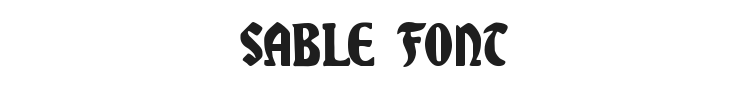 Sable Font Preview