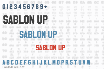 Sablon Up Font