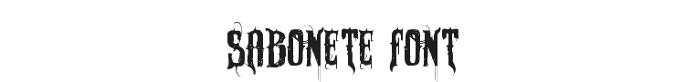 Sabonete Font Preview