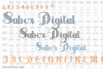 Sabor Digital Font