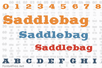 Saddlebag Font