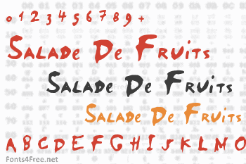 Salade De Fruits Font