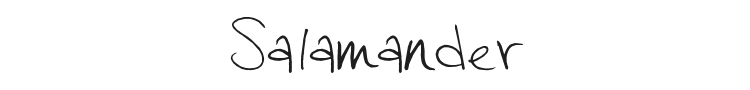 Salamander Font Preview