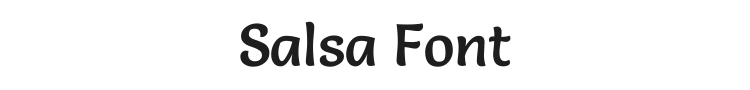 Salsa Font Preview