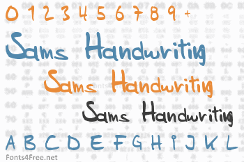 Sams Handwriting Font