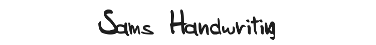 Sams Handwriting Font