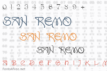 San Remo Font