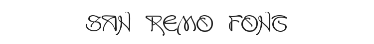 San Remo Font