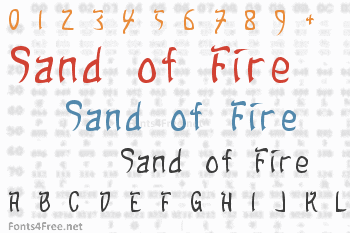 Sand of Fire Font