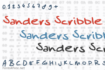 Sanders Scribble Font