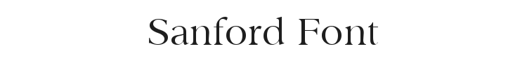 Sanford Font