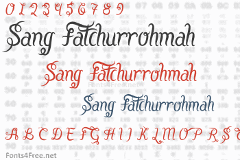 Sang Fatchurrohmah Font