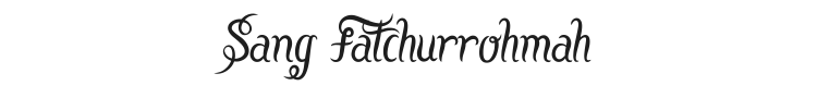 Sang Fatchurrohmah Font Preview